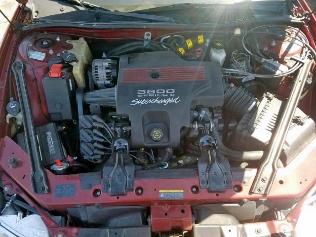 1G2WR52182F207923 - 2002 PONTIAC GRAND PRIX RED photo 7