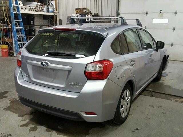 JF1GPAA67E8304802 - 2014 SUBARU IMPREZA BA SILVER photo 4