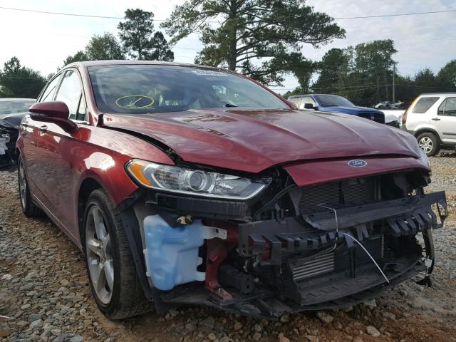 3FA6P0H98DR132475 - 2013 FORD FUSION SE RED photo 1