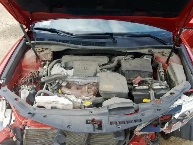 4T1BF1FK9CU603608 - 2012 TOYOTA CAMRY BASE RED photo 7