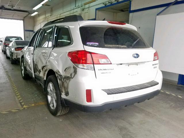 4S4BRBKC5D3321517 - 2013 SUBARU OUTBACK 2. WHITE photo 3