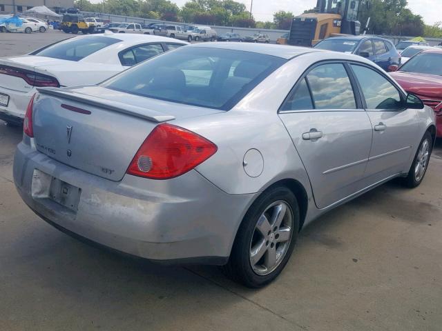 1G2ZH57N484125297 - 2008 PONTIAC G6 GT SILVER photo 4