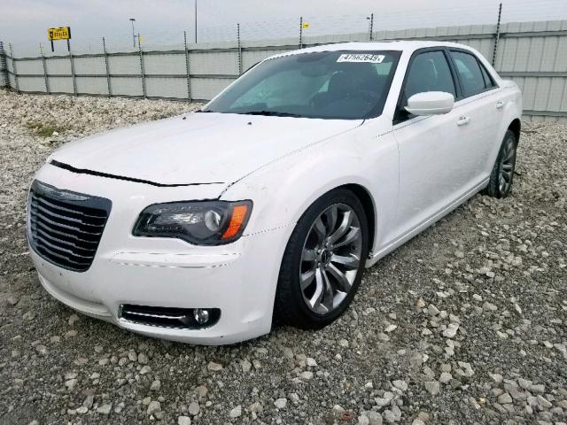 2C3CCABG9EH373551 - 2014 CHRYSLER 300 S WHITE photo 2