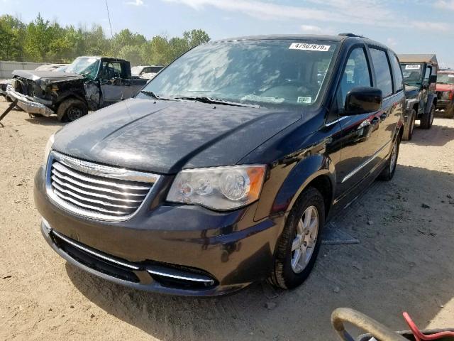 2C4RC1BG3CR286533 - 2012 CHRYSLER TOWN & COU BLACK photo 2