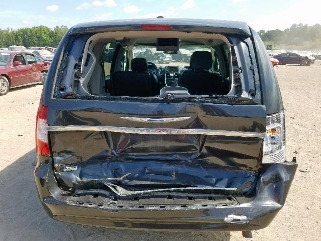 2C4RC1BG3CR286533 - 2012 CHRYSLER TOWN & COU BLACK photo 9