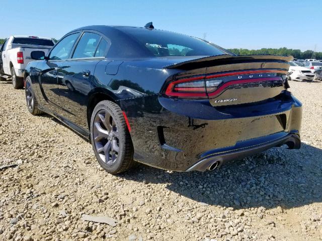 2C3CDXHG0KH597391 - 2019 DODGE CHARGER GT BLACK photo 3