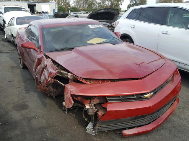 2G1FB1E30F9310489 - 2015 CHEVROLET CAMARO LS RED photo 1