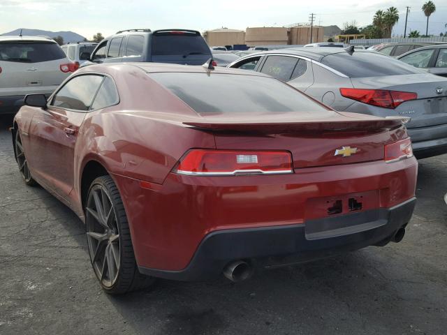 2G1FB1E30F9310489 - 2015 CHEVROLET CAMARO LS RED photo 3