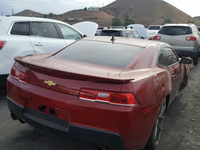 2G1FB1E30F9310489 - 2015 CHEVROLET CAMARO LS RED photo 4