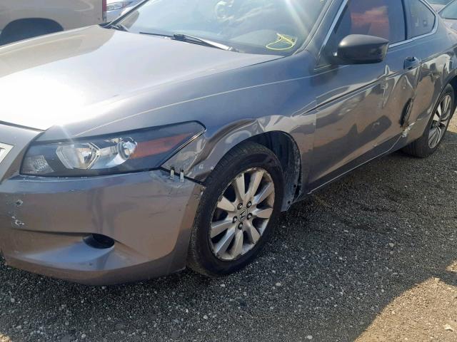 1HGCS12328A027924 - 2008 HONDA ACCORD LX- GRAY photo 9