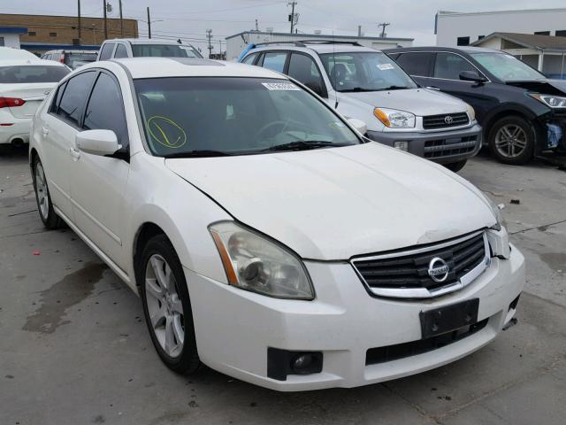 1N4BA41E38C823951 - 2008 NISSAN MAXIMA SE WHITE photo 1