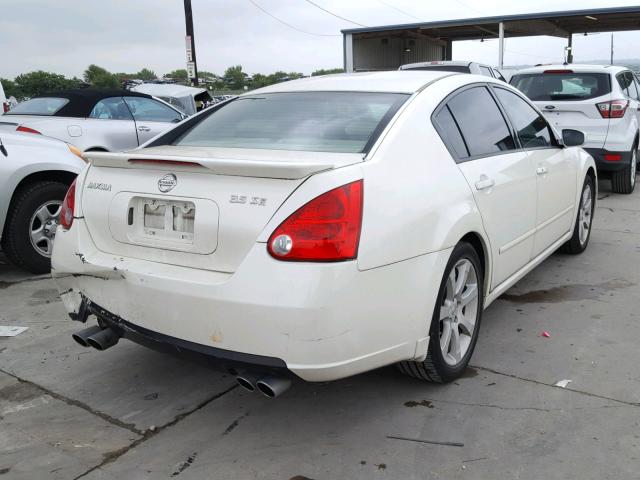 1N4BA41E38C823951 - 2008 NISSAN MAXIMA SE WHITE photo 4