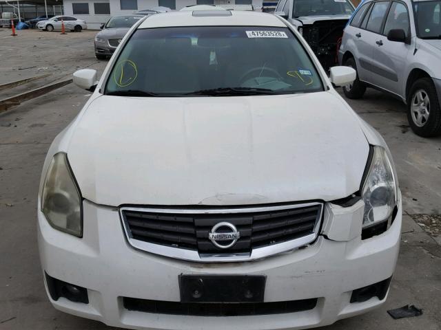 1N4BA41E38C823951 - 2008 NISSAN MAXIMA SE WHITE photo 9