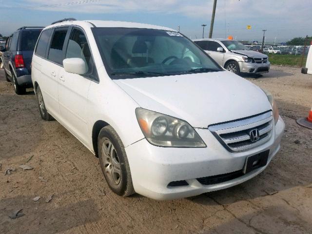 5FNRL38475B404557 - 2005 HONDA ODYSSEY EX WHITE photo 1