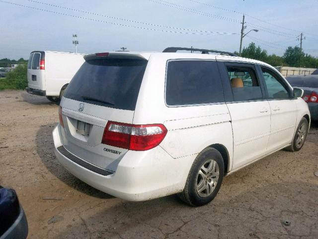 5FNRL38475B404557 - 2005 HONDA ODYSSEY EX WHITE photo 4