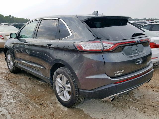 2FMPK3J92JBB63073 - 2018 FORD EDGE SEL GRAY photo 3