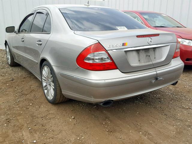 WDBUF56X47B007578 - 2007 MERCEDES-BENZ E 350 SILVER photo 3