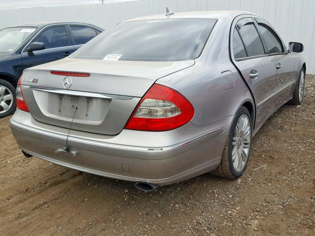 WDBUF56X47B007578 - 2007 MERCEDES-BENZ E 350 SILVER photo 4