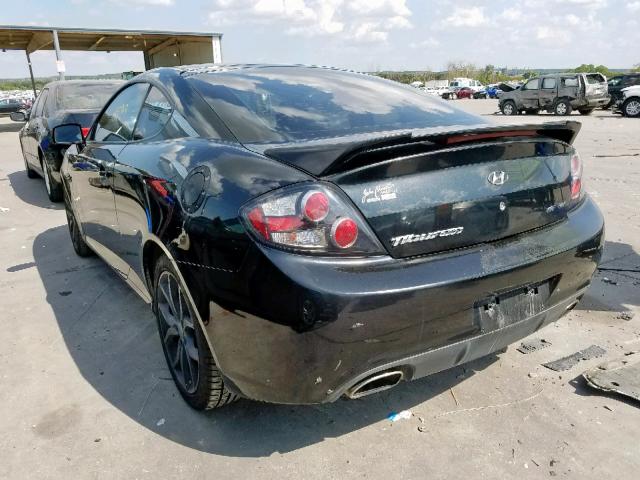 KMHHN66F47U245692 - 2007 HYUNDAI TIBURON GT BLACK photo 3