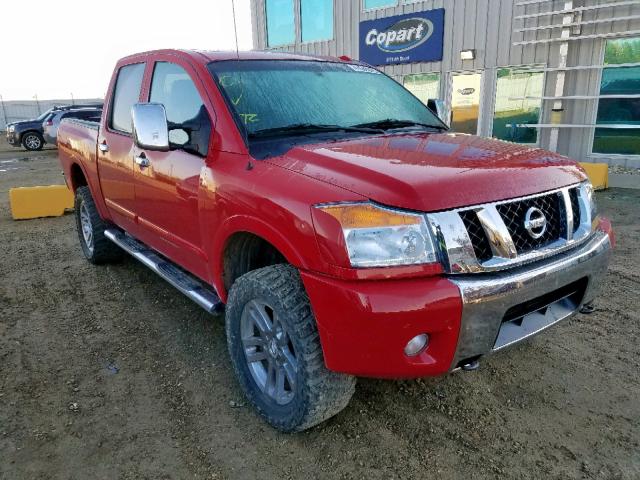 1N6AA0EC6CN324756 - 2012 NISSAN TITAN S RED photo 1