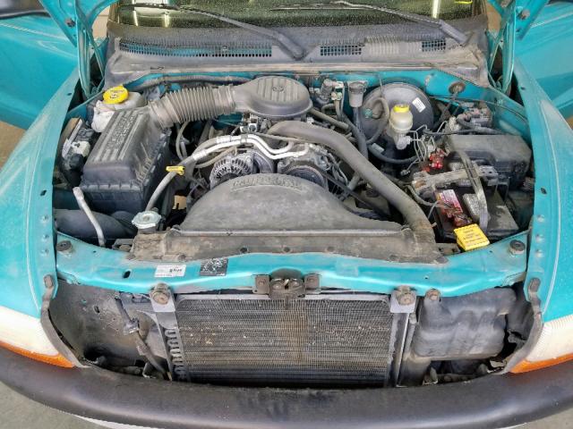 1B7GG22X0WS625365 - 1998 DODGE DAKOTA GREEN photo 7