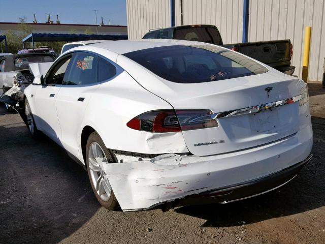 5YJSA1S14EFP53167 - 2014 TESLA MODEL S WHITE photo 3