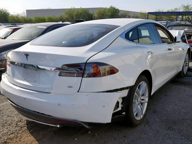 5YJSA1S14EFP53167 - 2014 TESLA MODEL S WHITE photo 4