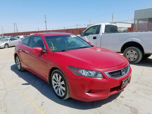 1HGCS21838A014540 - 2008 HONDA ACCORD EXL RED photo 1