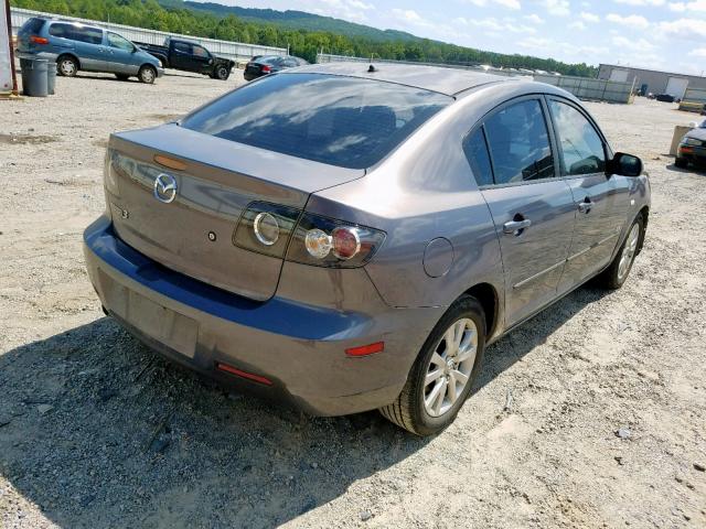 JM1BK323781823882 - 2008 MAZDA 3 S GRAY photo 4