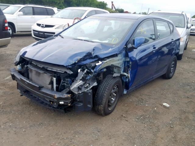 KMHCT5AE3HU312731 - 2017 HYUNDAI ACCENT SE BLUE photo 2