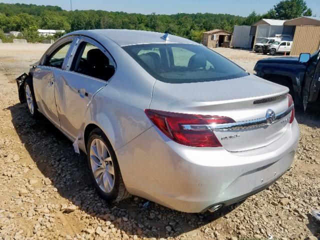 2G4GN5EX6E9279532 - 2014 BUICK REGAL PREM SILVER photo 3