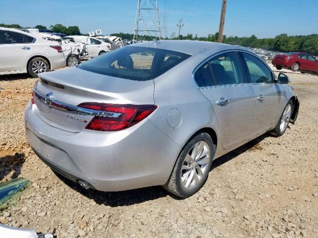 2G4GN5EX6E9279532 - 2014 BUICK REGAL PREM SILVER photo 4