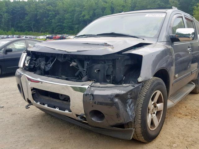 5N1AA08B16N732703 - 2006 NISSAN ARMADA SE GRAY photo 9