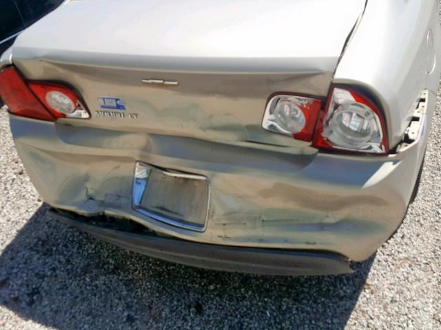 1G1ZC5EB4AF231769 - 2010 CHEVROLET MALIBU 1LT SILVER photo 9