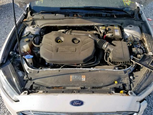 3FA6P0K9XER386506 - 2014 FORD FUSION TIT WHITE photo 7