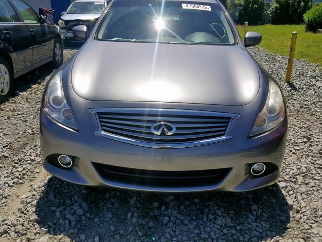 JN1DV6AP9CM810406 - 2012 INFINITI G25 BASE GRAY photo 9