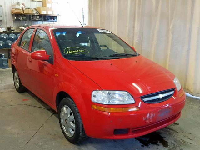 KL1TJ52654B153080 - 2004 CHEVROLET AVEO LS RED photo 1