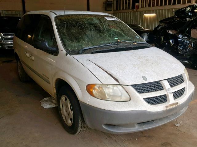 1B4GP25331B184832 - 2001 DODGE CARAVAN SE WHITE photo 1