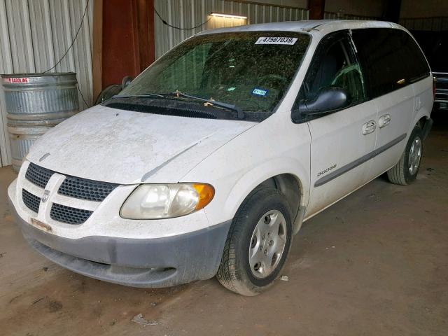 1B4GP25331B184832 - 2001 DODGE CARAVAN SE WHITE photo 2