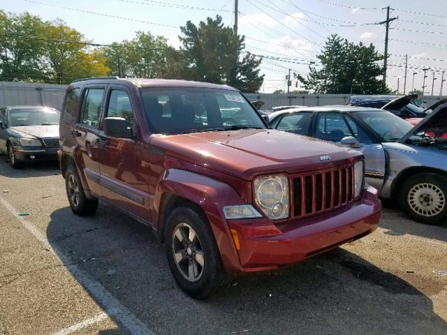 1J8GP28K79W504592 - 2009 JEEP LIBERTY SP BURGUNDY photo 1