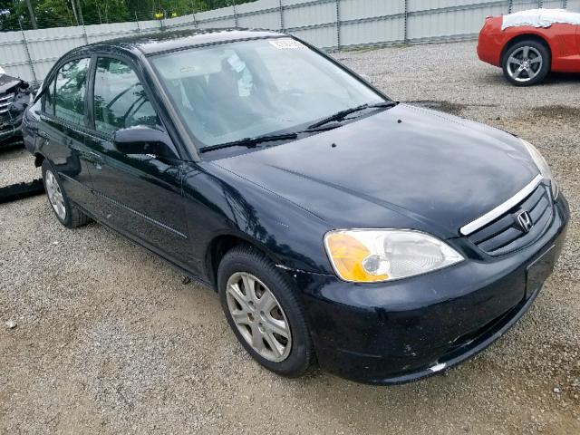 2HGES26753H507414 - 2003 HONDA CIVIC EX BLACK photo 1