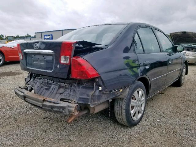 2HGES26753H507414 - 2003 HONDA CIVIC EX BLACK photo 4