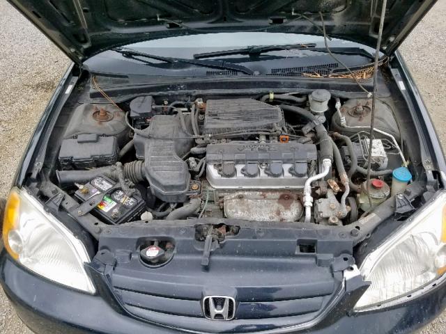 2HGES26753H507414 - 2003 HONDA CIVIC EX BLACK photo 7