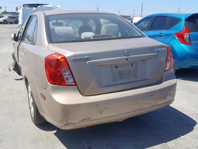 KL5JD52Z94K996609 - 2004 SUZUKI FORENZA S BEIGE photo 3