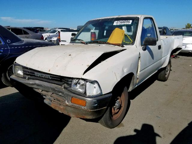 JT4RN81P0K0034445 - 1989 TOYOTA PICKUP 1/2 WHITE photo 2