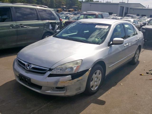 1HGCM56476A004639 - 2006 HONDA ACCORD LX SILVER photo 2