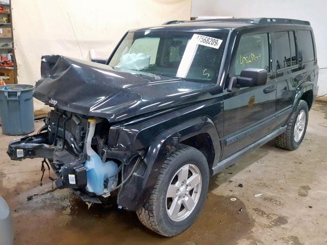 1J8HG48K76C362824 - 2006 JEEP COMMANDER 黑色 照片 2