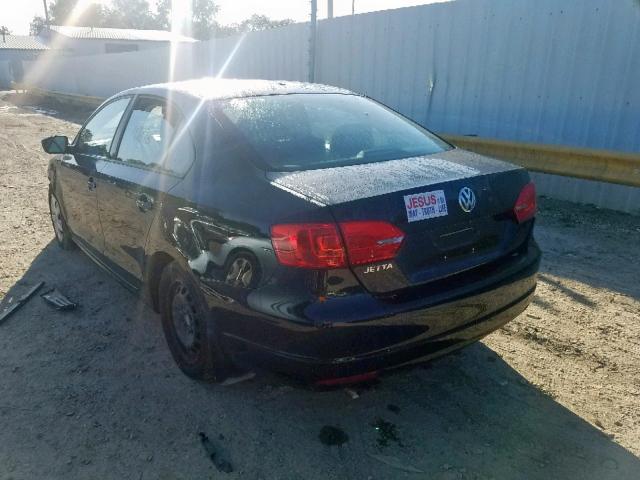 3VW2K7AJ1CM357026 - 2012 VOLKSWAGEN JETTA BASE 黑色 照片 3