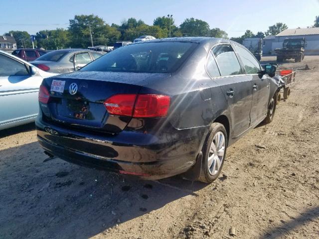 3VW2K7AJ1CM357026 - 2012 VOLKSWAGEN JETTA BASE 黑色 照片 4