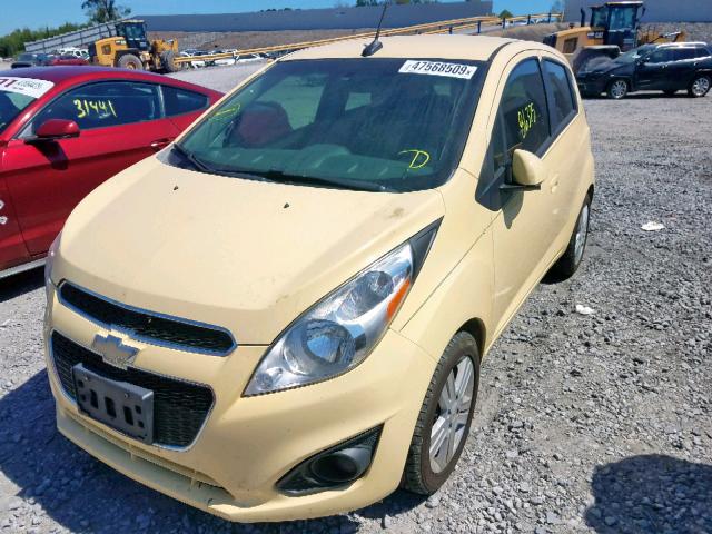 KL8CB6S93EC566089 - 2014 CHEVROLET SPARK LS YELLOW photo 2